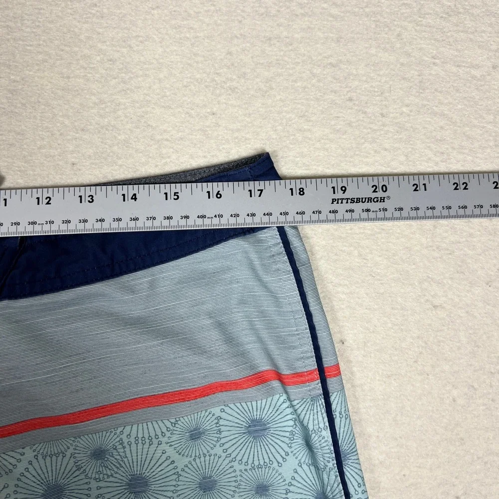 Rip‎ Curl Mirage Boardshorts Men Size 34 Blue Gray Floral Print Ultimate